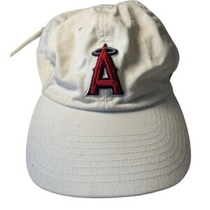 Anaheim Angels MLB 47 Brand Cotton White Baseball Cap Hat Strapback OS MINTY